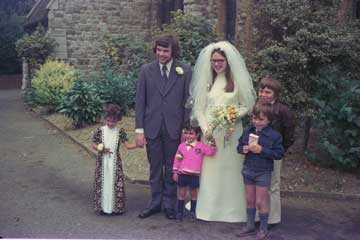 Bride and Groom with Attendants