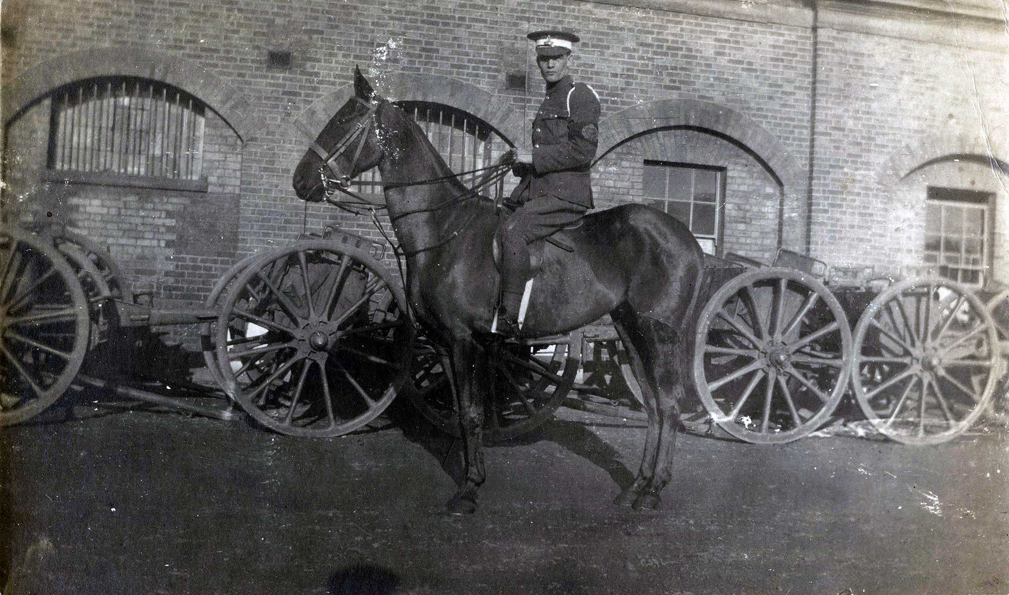 Percy Hulme on horse