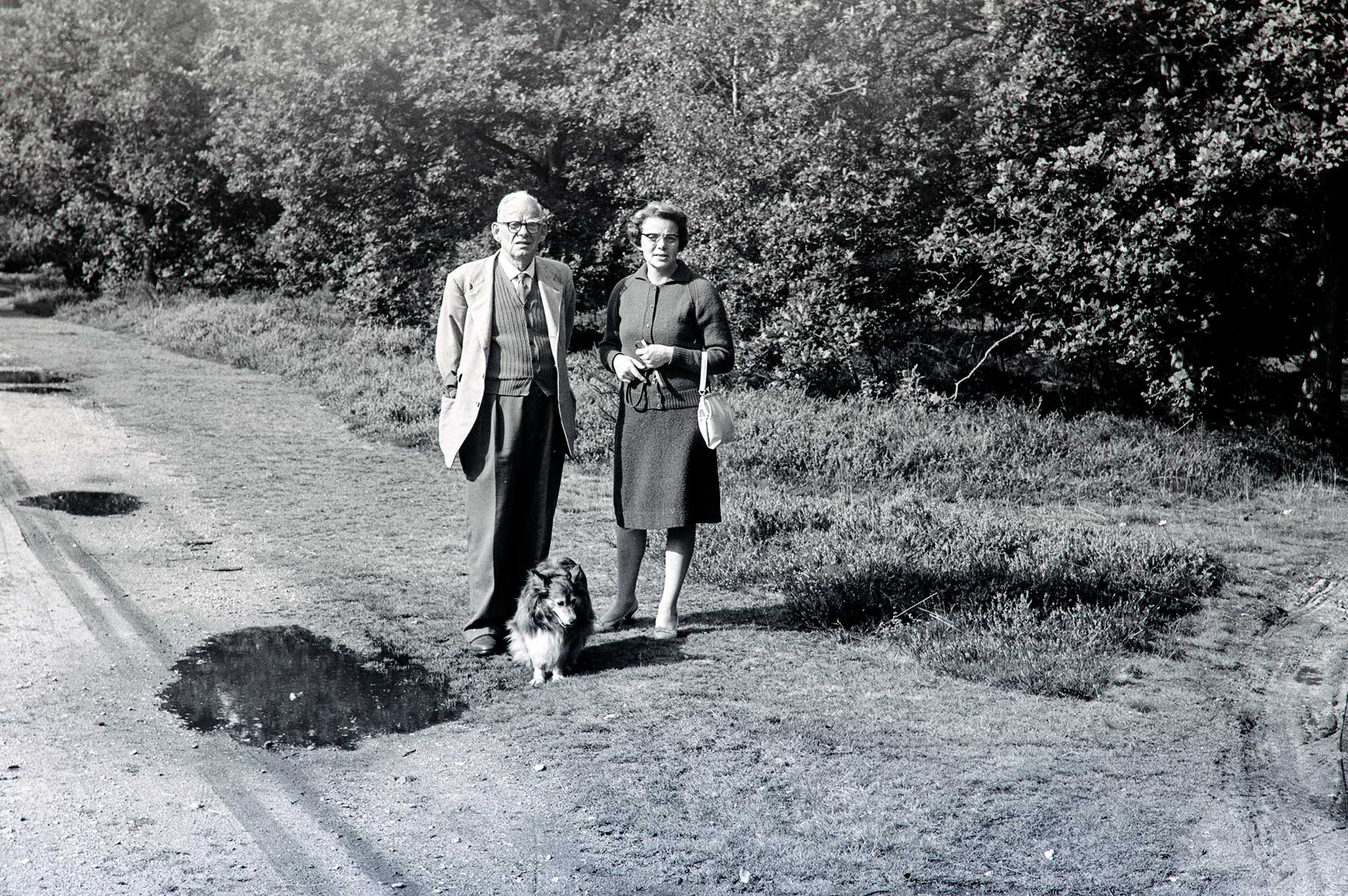 A walk around Fleet with Vera and Les - 1965