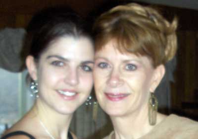 Anne Scofield with her mother