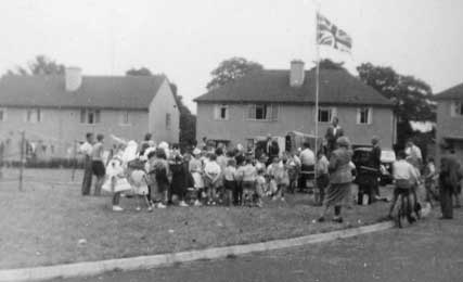 Gathering on the green