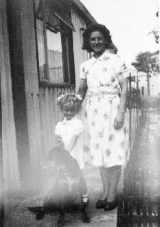 Hilary Kent with her mother