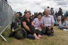 Carol, Rosemary and Malcolm