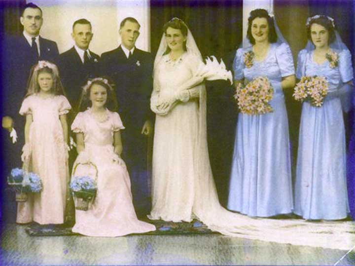 Wedding group photo