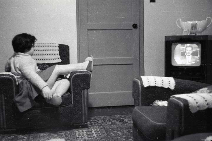 Rosemary watching TV